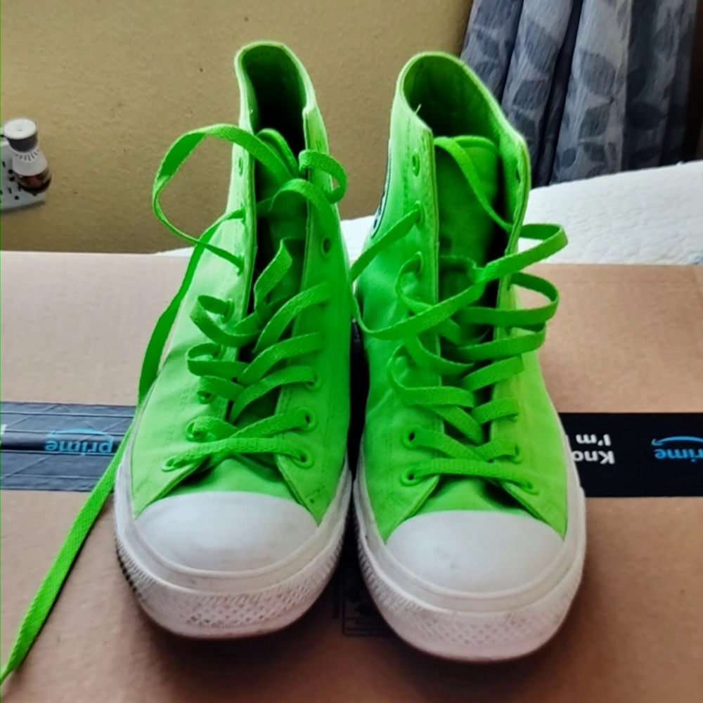 High tops Converse size 11 Lime Green